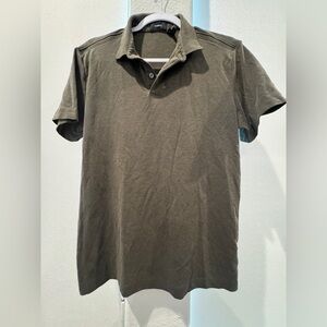 Theory polo olive green Sz S some pilling